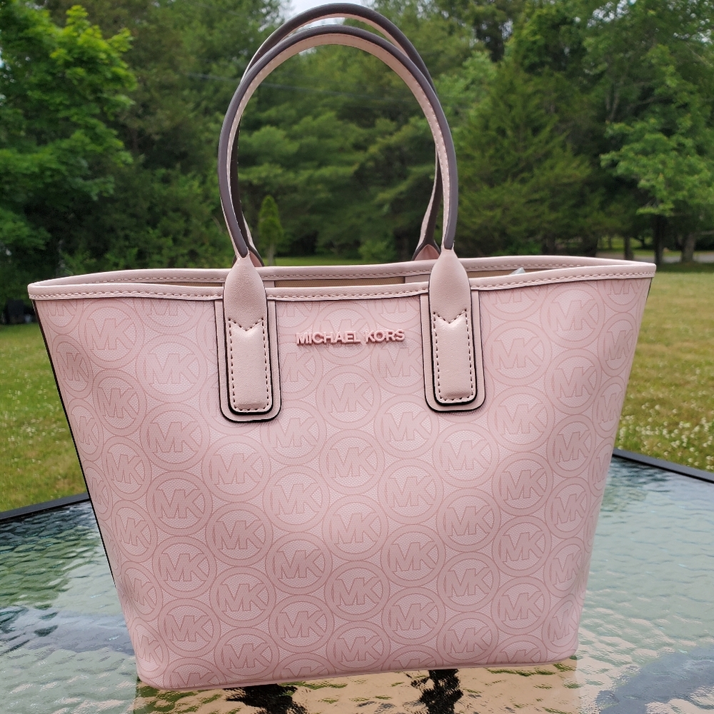 NWT MK Jodie Small Logo Jacquard Tote Bag